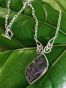 Dendritic Quartz Leaf Necklace